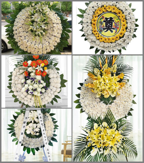 山西运城闻喜县候村乡西刘家村花圈速递